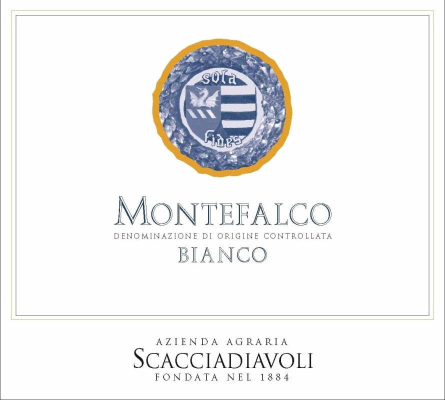 Scacciadiavoli Montefalco Bianco 2014 Front Label
