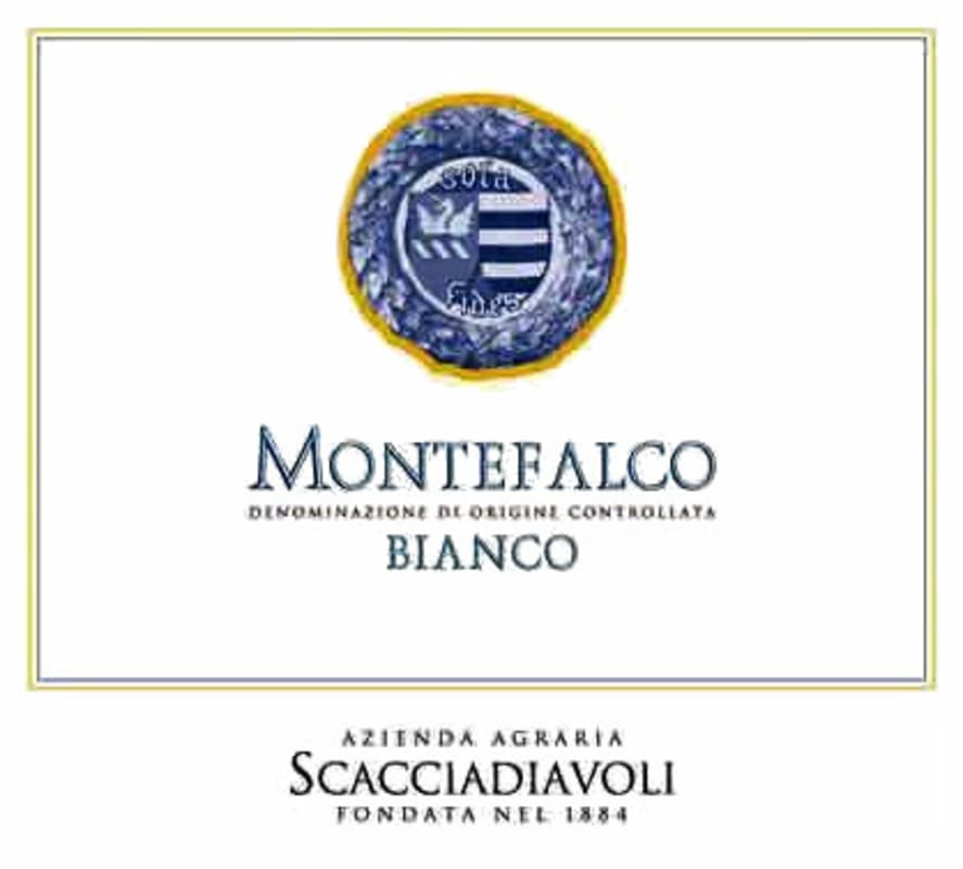 Scacciadiavoli Montefalco Bianco 2012 Front Label