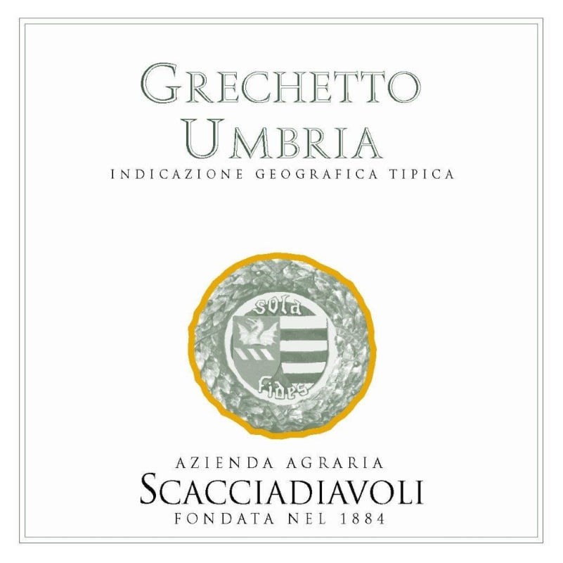 Scacciadiavoli Umbria Grechetto 2015 Front Label