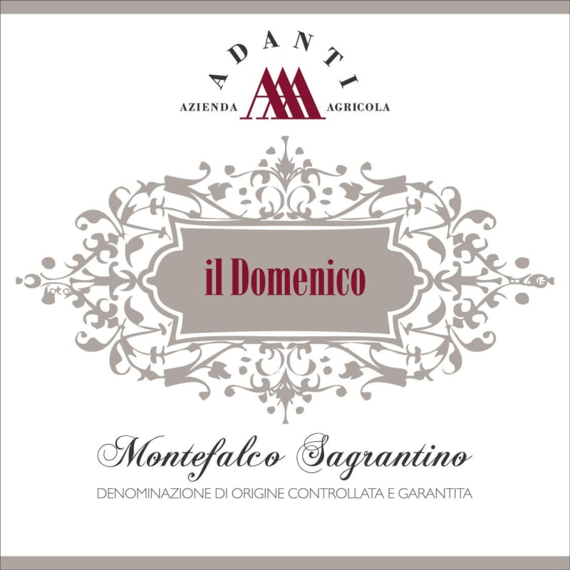 Azienda Agricola Adanti Il Domenico Montefalco Sagrantino 2007 Front Label