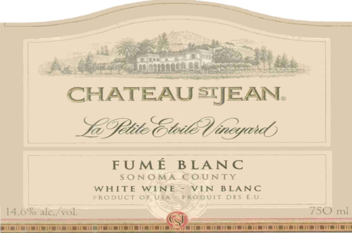 Chateau St. Jean La Petite Etoile Vineyard Fume Blanc 2004 Front Label