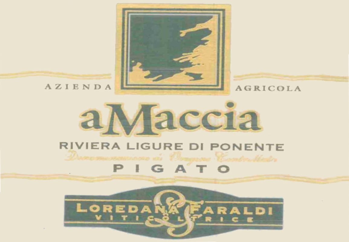 Azienda Agricola Amaccia Riviera Ligure di Ponente Pigato 2011 Front Label