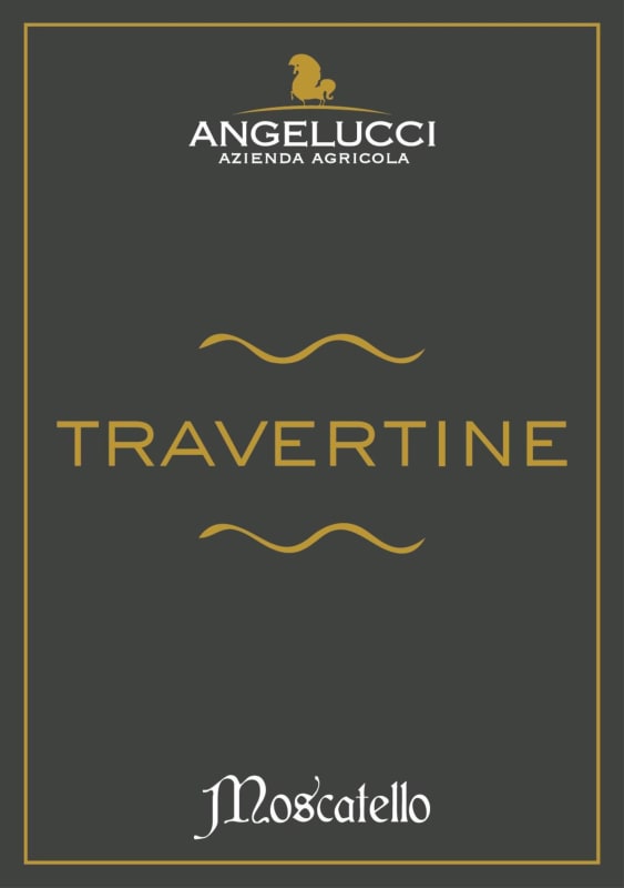 Azienda Agricola Angelucci Colline Pescaresi Travertine Moscatello Secco 2014 Front Label