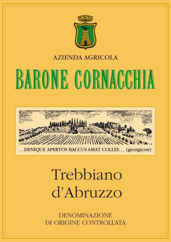 Barone Cornacchia Trebbiano d'Abruzzo 2012 Front Label