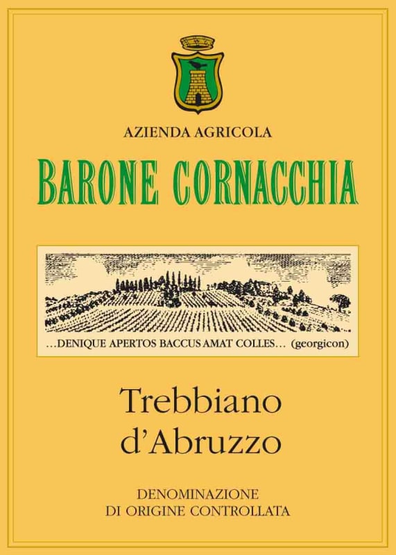 Barone Cornacchia Trebbiano d'Abruzzo 2014 Front Label