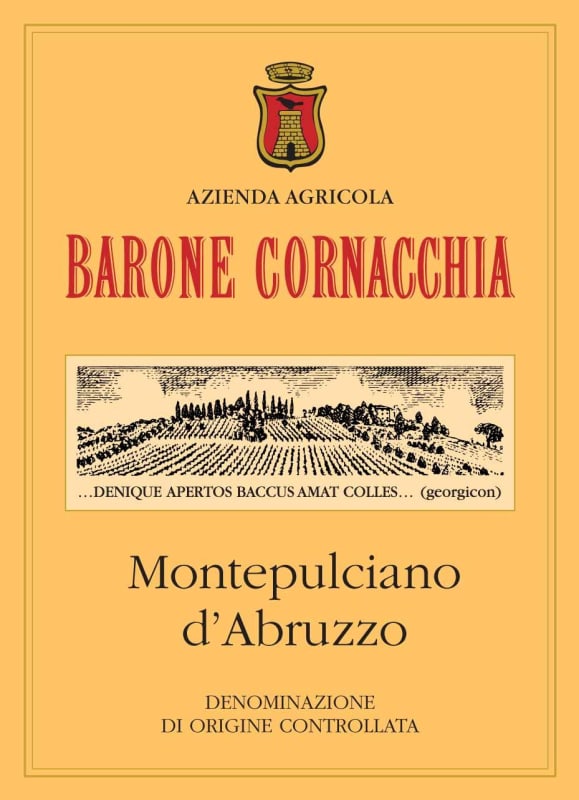 Barone Cornacchia Montepulciano d'Abruzzo 2011 Front Label