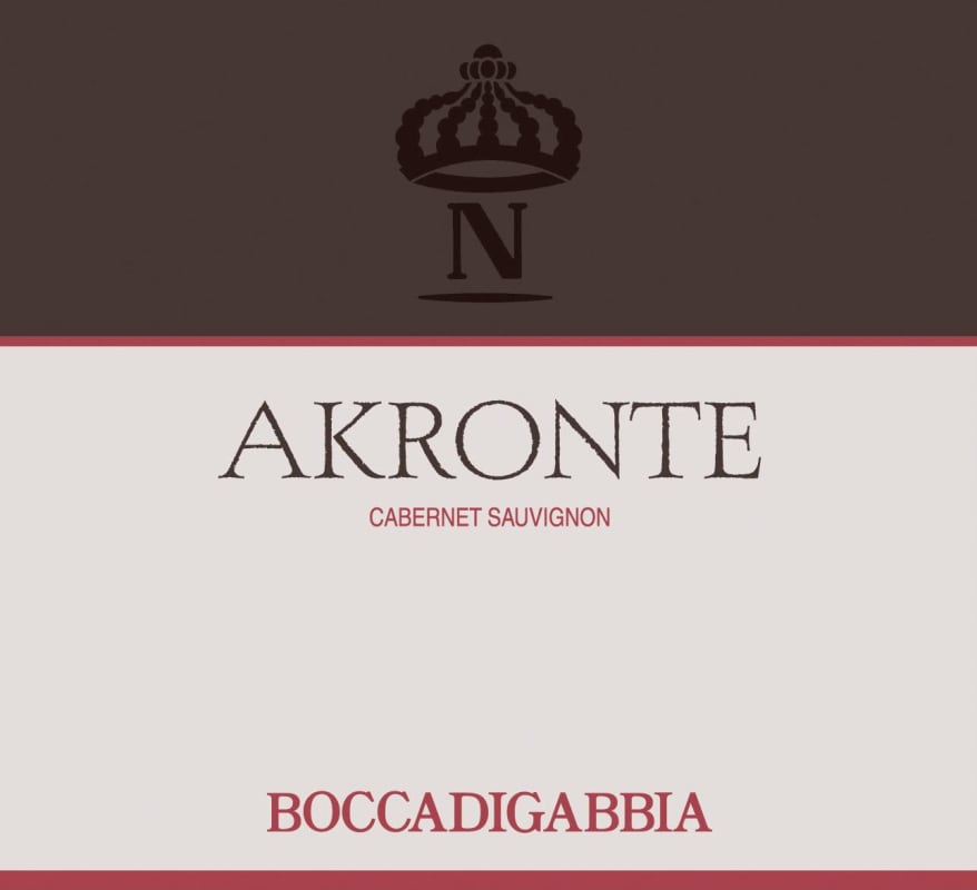 Azienda Agricola Boccadigabbia Marche Akronte Cabernet Sauvignon 2008 Front Label