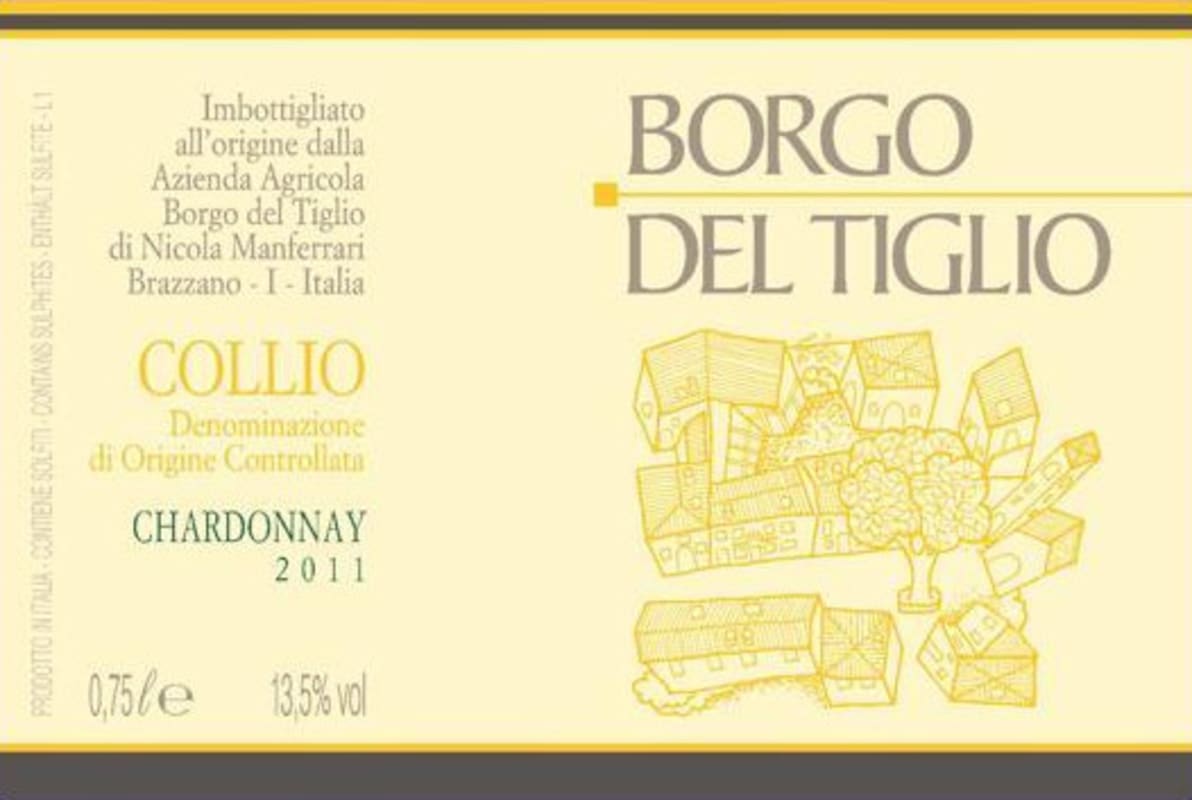 Borgo del Tiglio Collio Chardonnay 2011 Front Label