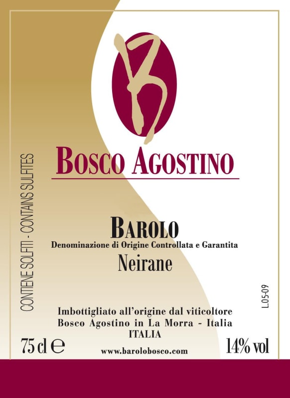 Agostino Bosco Barolo Neirane 2008 Front Label