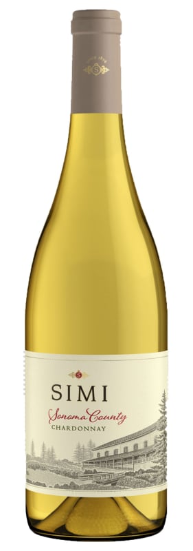 Simi Sonoma County Chardonnay 2015 Front Bottle Shot
