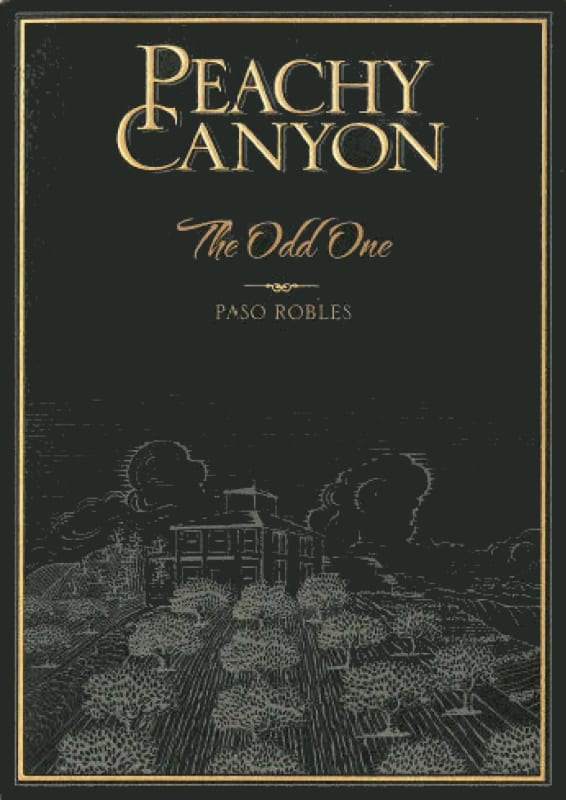 Peachy Canyon The Odd One Red Blend 2013 Front Label