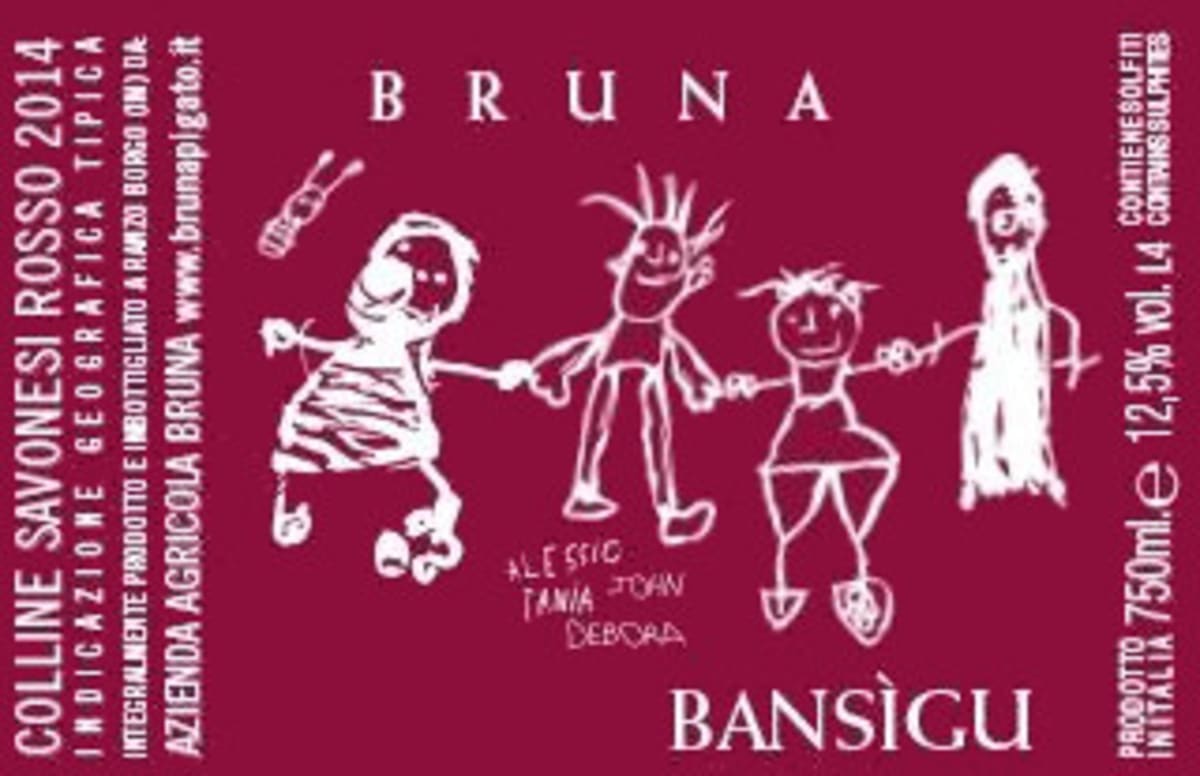 Bruna Bansigu Rosso 2014 Front Label