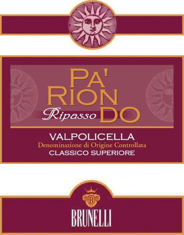 Azienda Agricola Brunelli Ripasso Classico Superiore Pa' Riondo Valpolicella 2010 Front Label