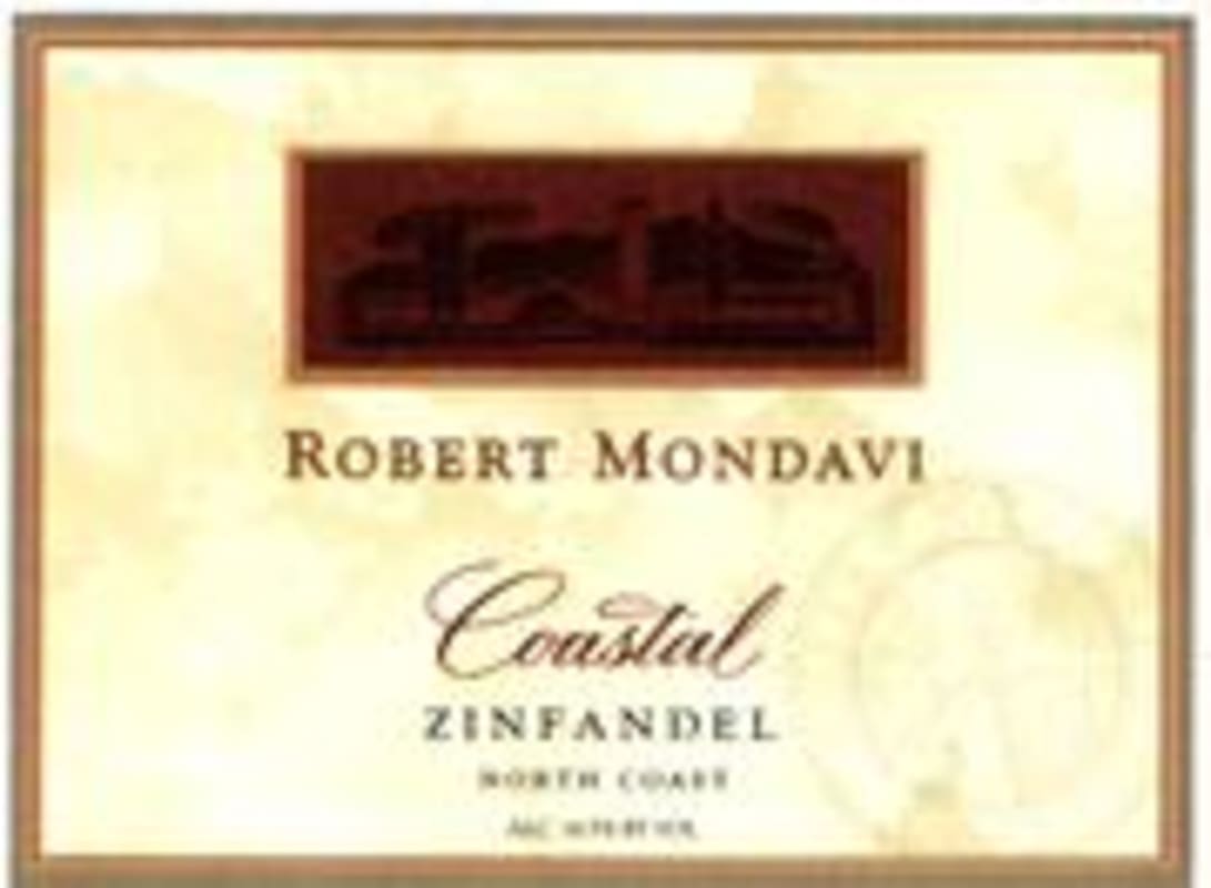 Robert Mondavi Coastal Zinfandel 1996 Front Label