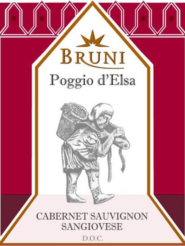 Bruni Poggio d'Elsa Cabernet Sangiovese Rosso 2014 Front Label