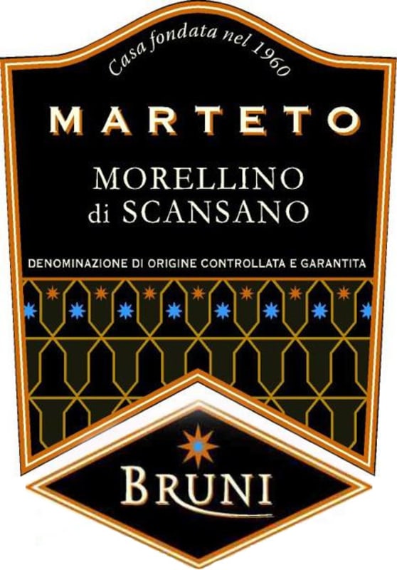 Bruni Morellino di Scansano Marteto 2008 Front Label