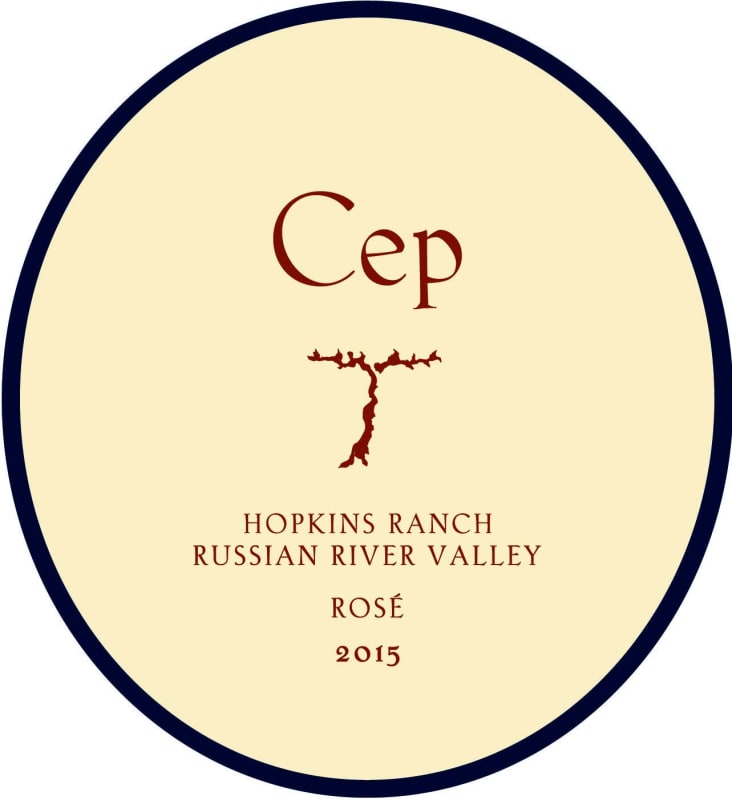 Cep Hopkins Ranch Rose 2015 Front Label