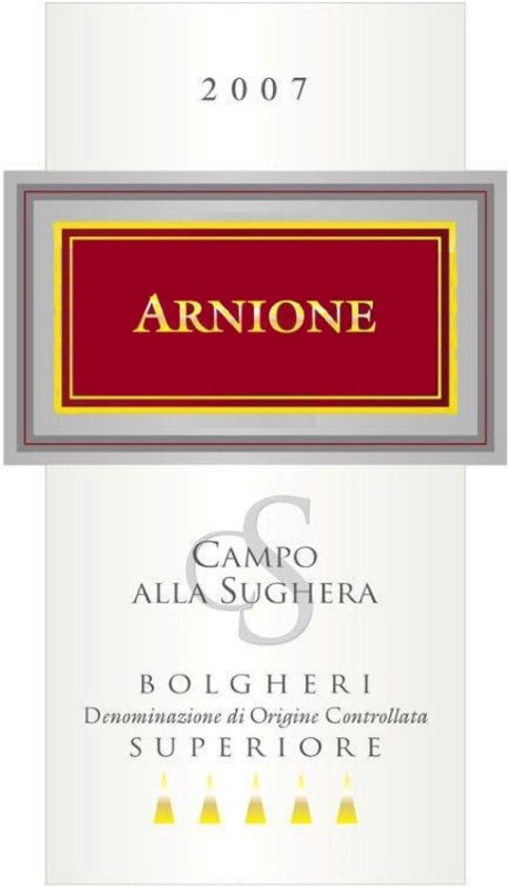 Campo alla Sughera Bolgheri Arnione Superiore 2007 Front Label