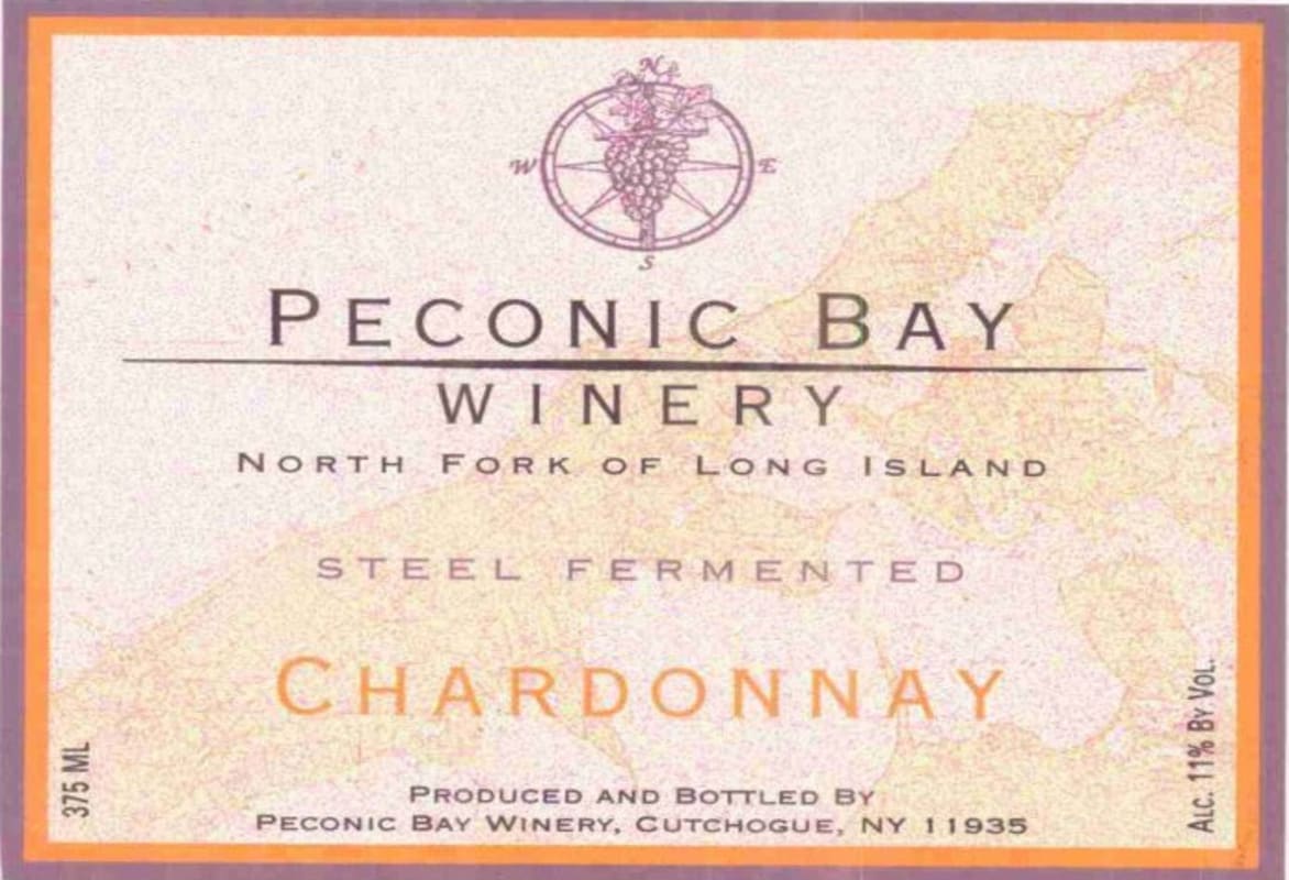 Peconic Bay Winery Steel Fermented Chardonnay 2005 Front Label