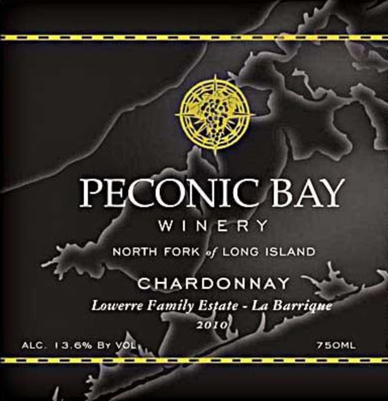 Peconic Bay Winery La Barrique Chardonnay 2010 Front Label
