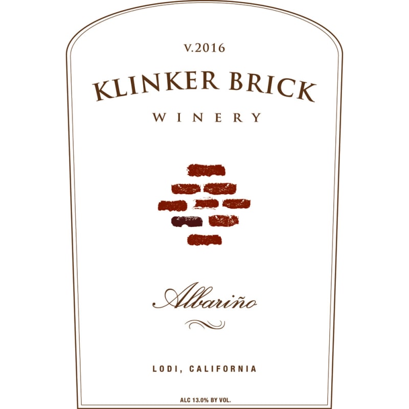 Klinker Brick Albarino 2016 Front Label