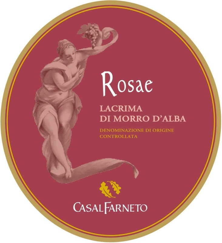 Azienda Agricola Casal Farneto Lacrima di Morro d'Alba Rosae 2012 Front Label