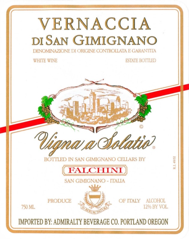 Azienda Agricola Casale di Falchini Vigna a Solatio 2008 Front Label