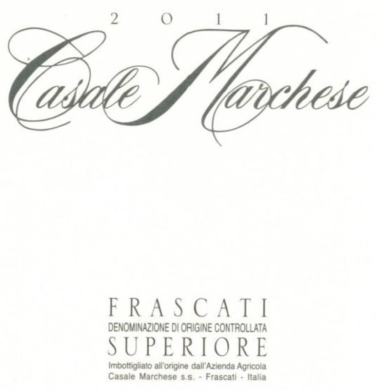 Casale Marchese Frascati Superiore 2011 Front Label
