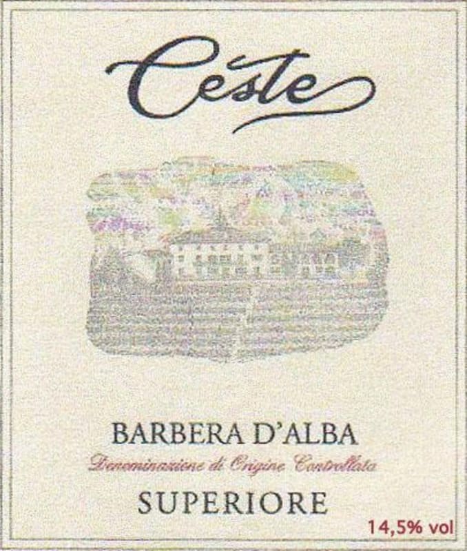 Azienda Agricola Ceste Barbera d'Alba Superiore 2012 Front Label