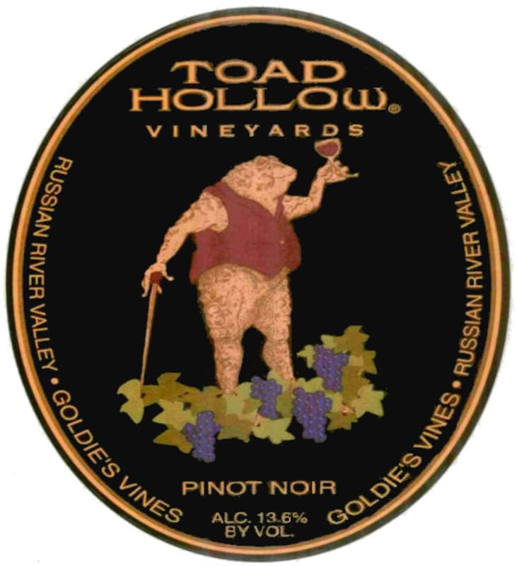 Toad Hollow Goldie's Vines Pinot Noir 2005 Front Label