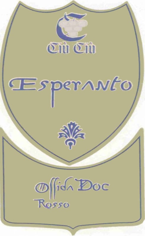 Azienda Agricola Ciu Ciu Offida Esperanto Rosso 2008 Front Label