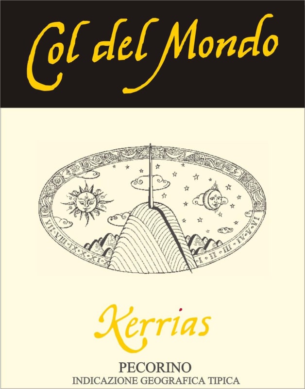 Azienda Agricola Col del Mondo ss Colline Pescaresi Kerrias Pecorino 2012 Front Label