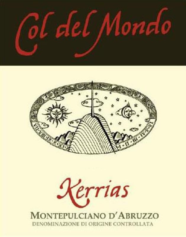 Azienda Agricola Col del Mondo ss Montepulciano d'Abruzzo Kerrias 2010 Front Label