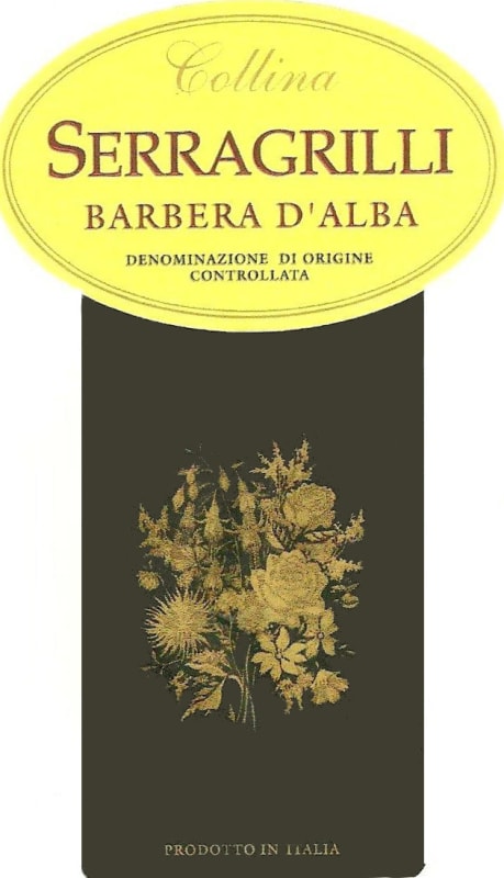 Collina Serragrilli Barbera d'Alba 2015 Front Label