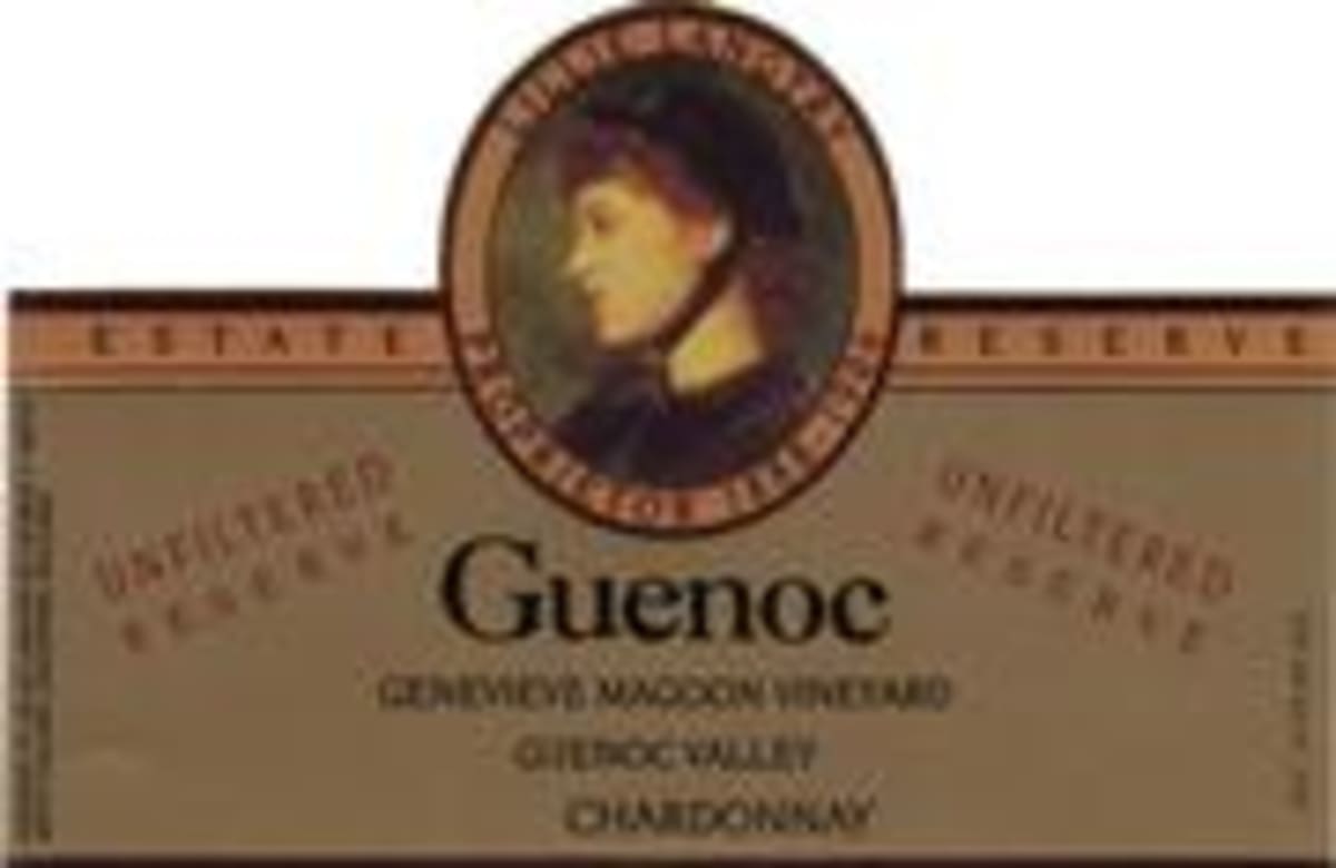 Guenoc Genevieve Magoon Reserve Chardonnay 1998 Front Label