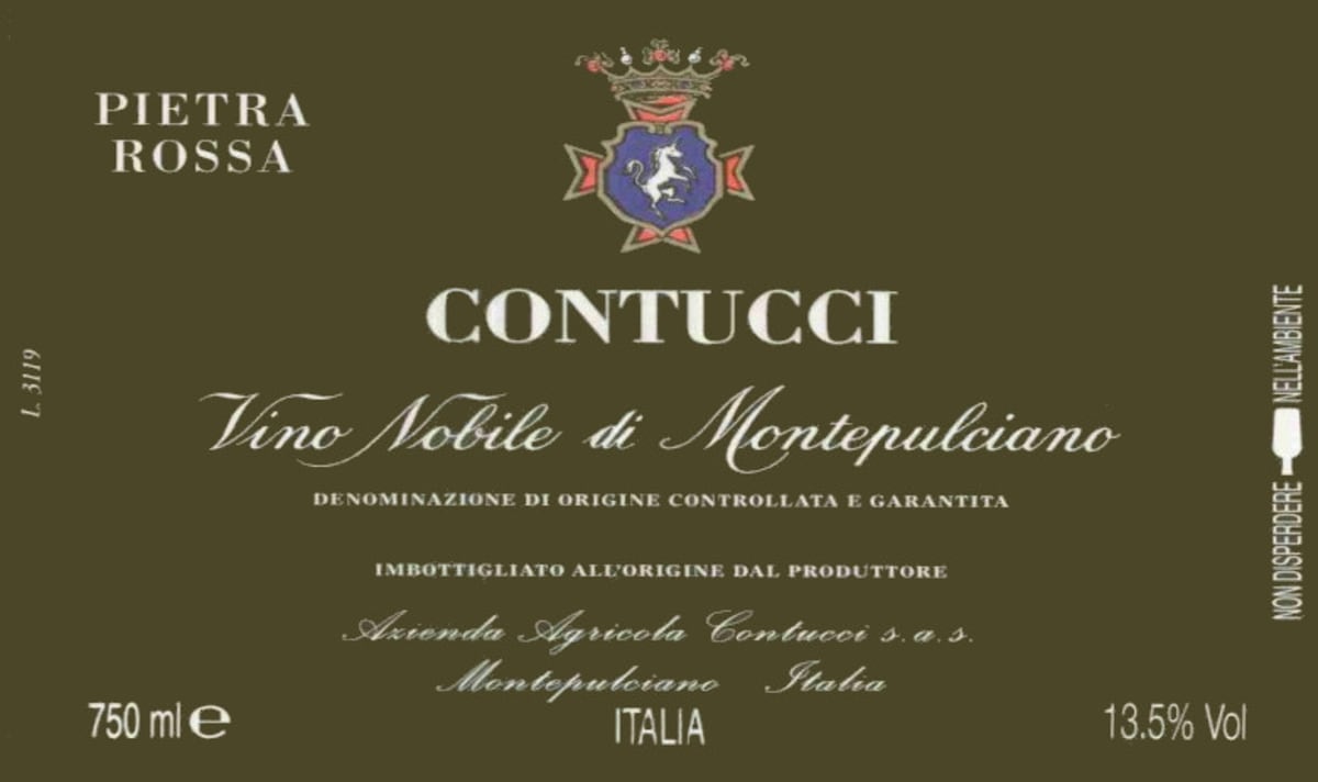 Azienda Agricola Contucci Vino Nobile di Montepulciano Pietra Rossa 2007 Front Label