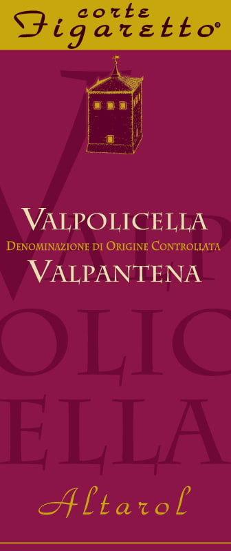 Corte Figaretto Valpolicella Valpantena Altarol 2012 Front Label