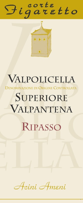 Corte Figaretto Valpantena Ripasso Acini Ameni Superiore Valpolicella 2009 Front Label