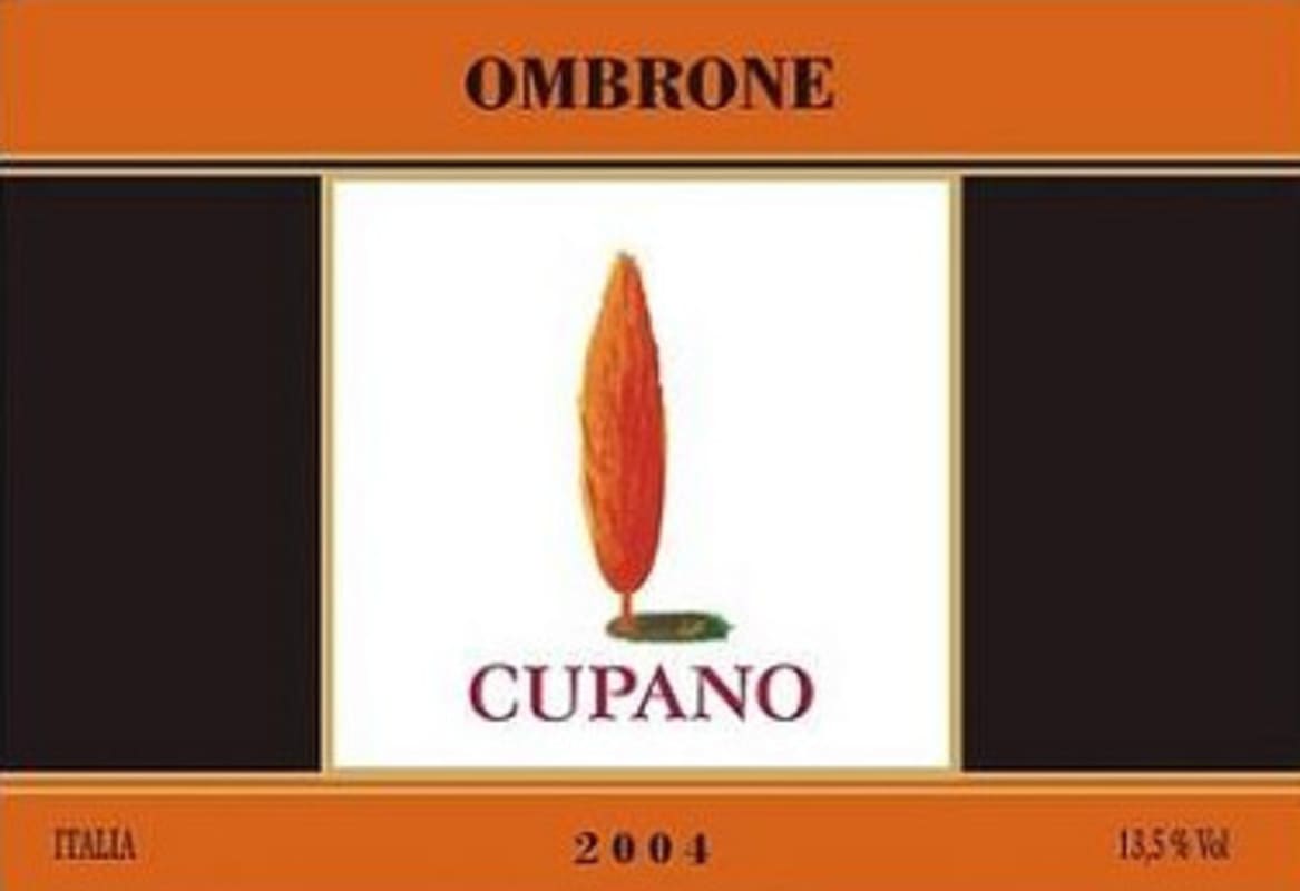 Azienda Agricola Cupano Ombrone 2004 Front Label
