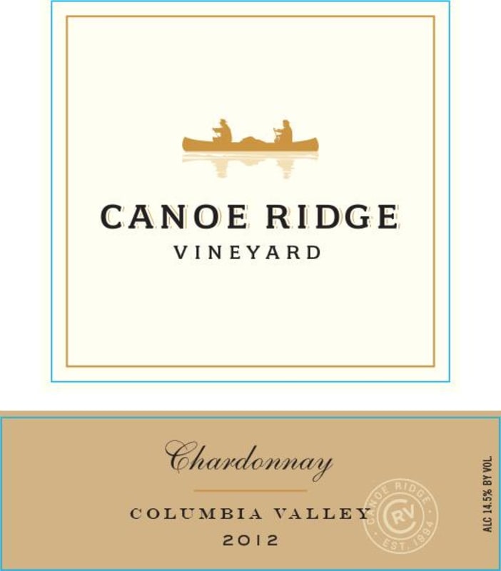 Canoe Ridge Chardonnay 2012 Front Label