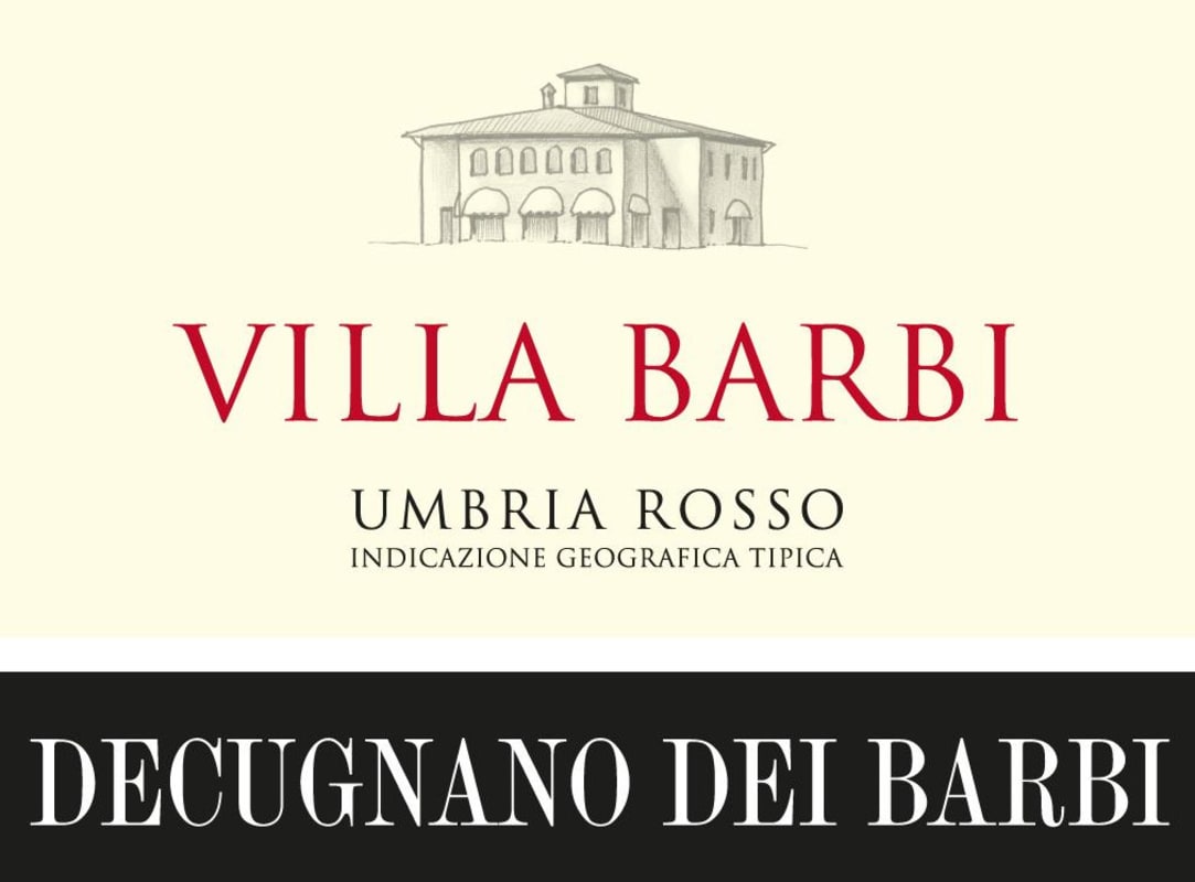 Azienda Agricola Decugnano del Barbi Umbria Rosso Villa Barbi 2013 Front Label