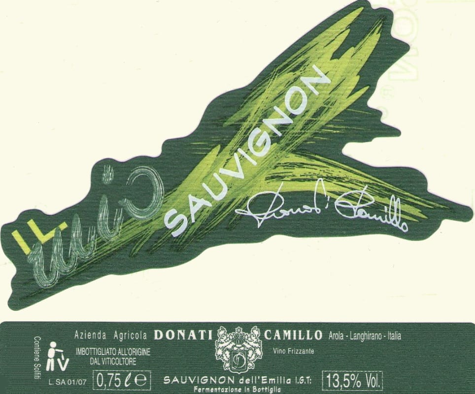 Azienda Agricola Donati Camillo Il Mio Sauvignon 2009 Front Label