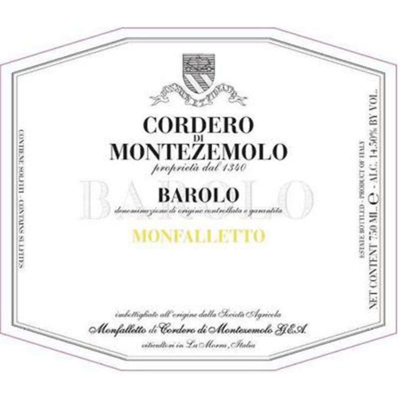 Cordero di Montezemolo Barolo Monfalletto 2012 Front Label