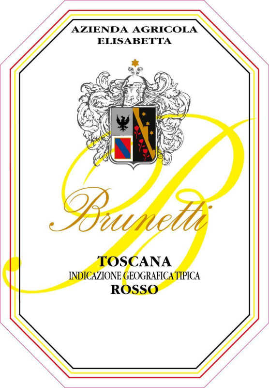 Azienda Agricola Elisabetta di Brunetti Toscan Brunetti Rosso 2005 Front Label