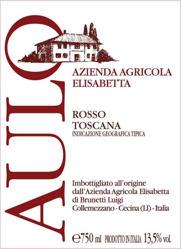 Azienda Agricola Elisabetta di Brunetti Toscana Luigi Aulo Rosso 2011 Front Label