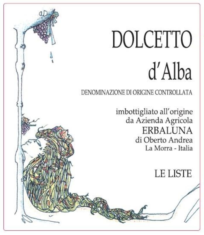 Azienda Agricola Erbaluna Le Liste 2012 Front Label