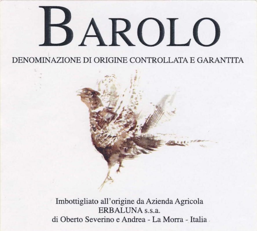 Azienda Agricola Erbaluna Barolo 2008 Front Label