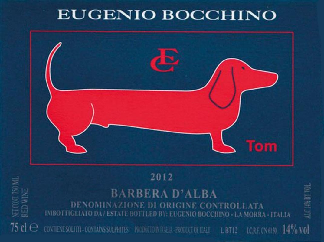 Azienda Agricola Eugenio Bocchino Barbera d'Alba Tom 2012 Front Label