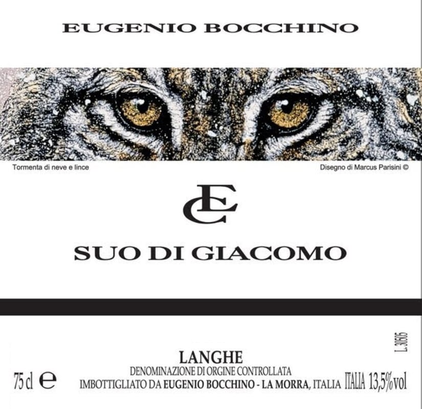 Azienda Agricola Eugenio Bocchino Langhe Suo di Giacomo Rosso 2005 Front Label