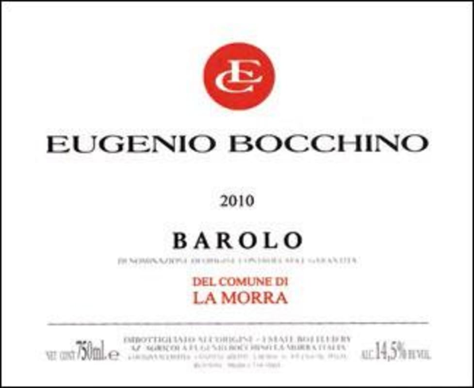 Azienda Agricola Eugenio Bocchino Barolo del Comune di La Morra 2010 Front Label